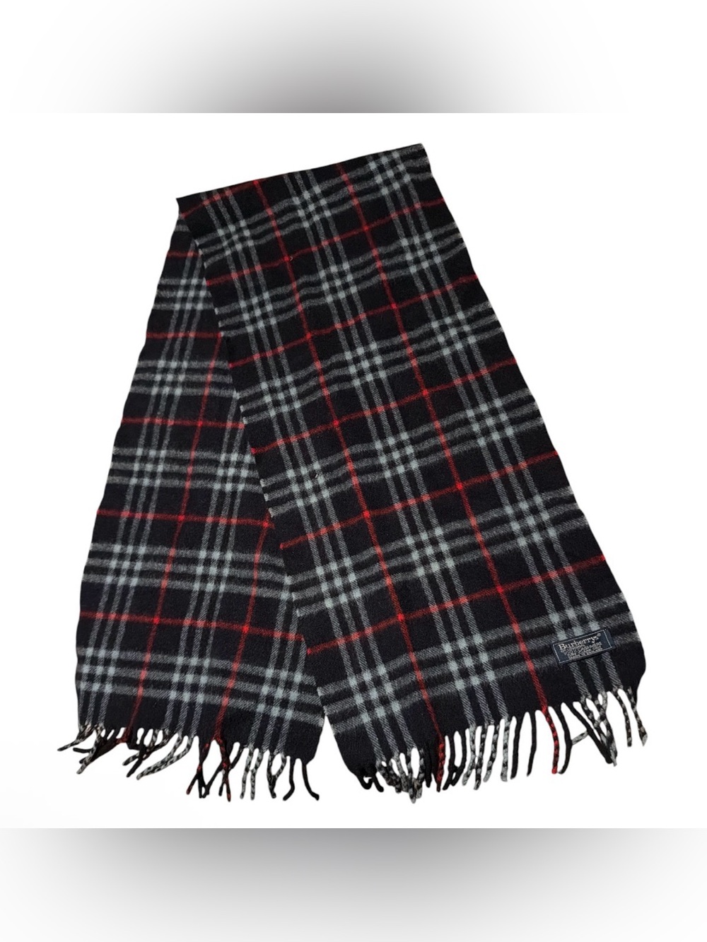 Authentic Vintage Burberrys 100% Cashmere Scarf (under men’s but unisex)